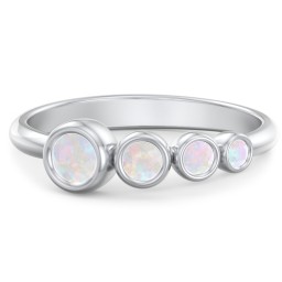 Generations 4-Stone Bezel Set Mother's Ring