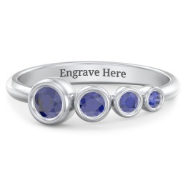 Generations 4-Stone Bezel Set Mother's Ring