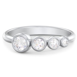 Generations 4-Stone Bezel Set Mother's Ring