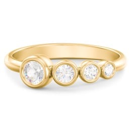 Generations 4-Stone Bezel Set Mother's Ring