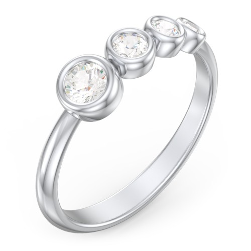 Generations 4-Stone Bezel Set Mother's Ring