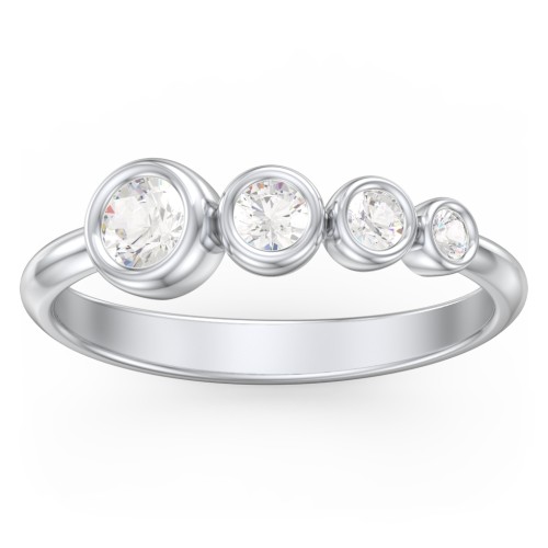 Generations 4-Stone Bezel Set Mother's Ring
