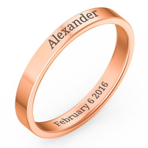 Engravable Stacking Ring