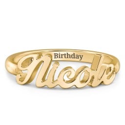 Personalised Name Ring