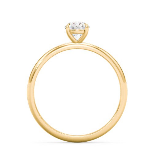 1 ct. (7x5mm) Oval Solitaire Moissanite Engagement Ring