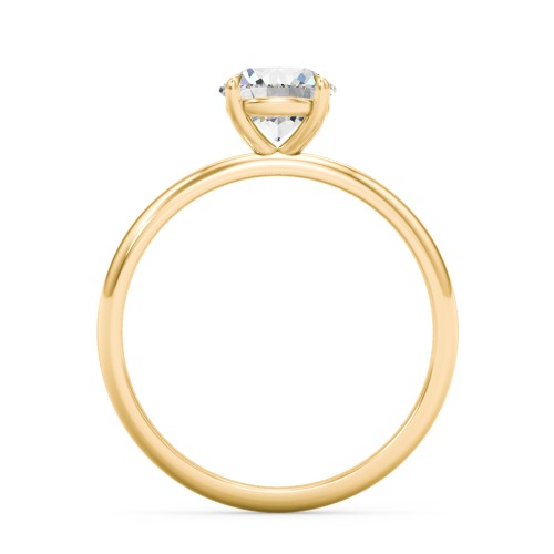 1 ct. (6.5mm) Classic Solitaire Moissanite Engagement Ring