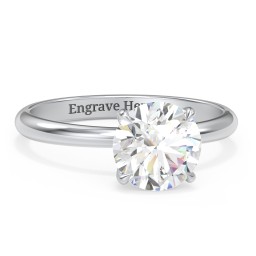 2 ct. (8mm) Classic Solitaire Moissanite Engagement Ring