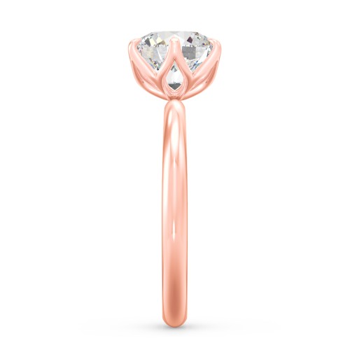 2 ct. (8mm) Moissanite Engagement Ring with Tulip Setting
