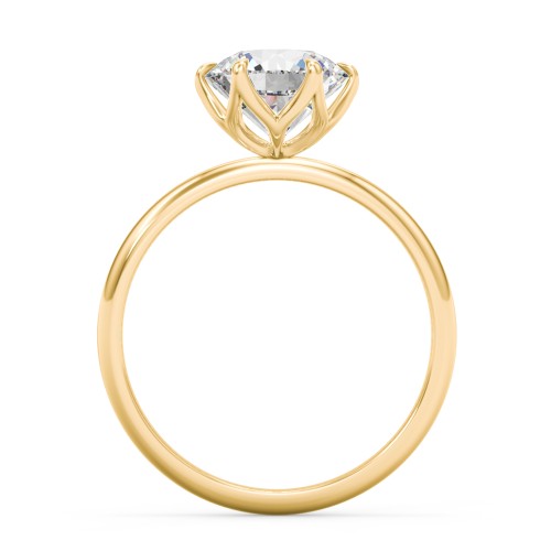 2 ct. (8mm) Moissanite Engagement Ring with Tulip Setting