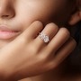 Toi et Moi Pear and Emerald Cut Moissanite Engagement Ring - 5.5 ctw.