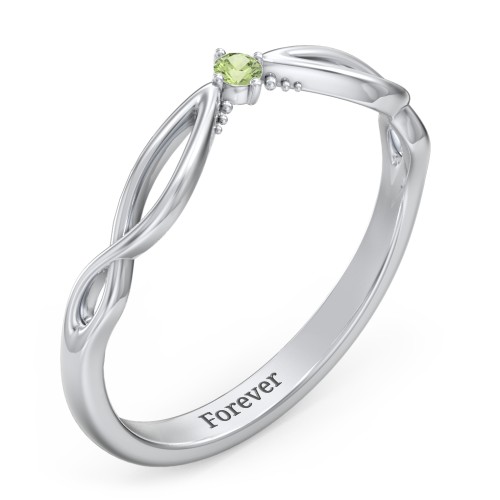 Celtic Gemstone Contour Wedding Band