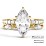 2 ct. Marquise CZ Engagement Ring with Accents – 10K White Gold with Cubic Zirconia