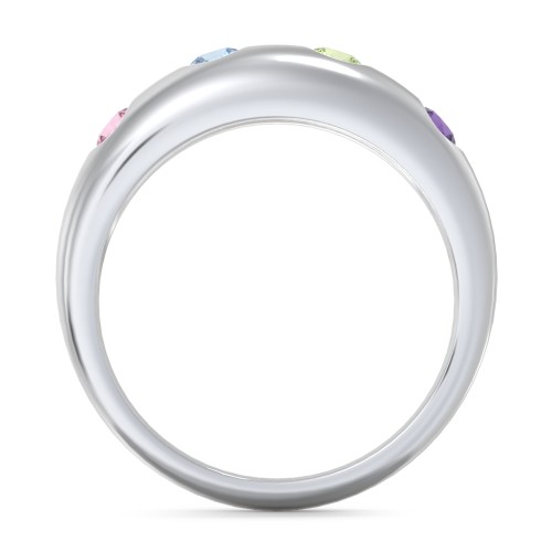 Round Stone Dome Ring