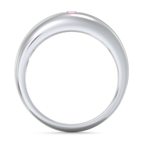 Round Stone Dome Ring