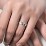 Women’s Cross Ring with Round Gemstones – Sterling Silver with Emerald and Ruby