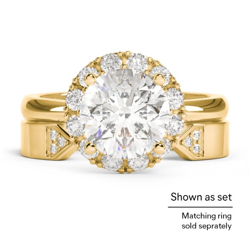 Geometric Birthstone Open Cuff Ring – 18K Gold Plated Silver with White Premium Zirconia