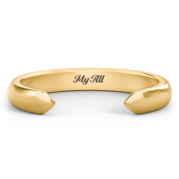 Classic Open Cuff Ring in 18K Gold Plated Silver