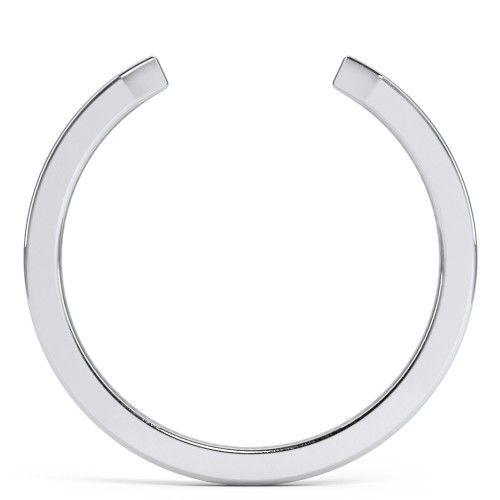 Narrow Essential Open Cuff Band Ring - Medium Gap – Sterling Silver