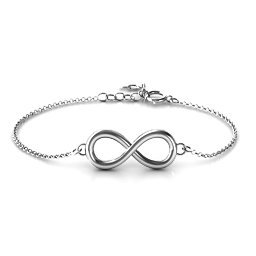 Classic Infinity Bracelet in 925 Sterling Silver