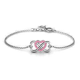 Triple Heart Infinity Bracelet