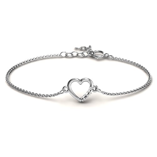 Heart 'Ahava' Bracelet – Sterling Silver