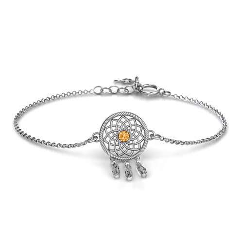 Dream Catcher Bracelet – Sterling Silver with Citrine