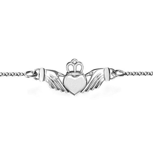 Classic Claddagh Bracelet – Sterling Silver