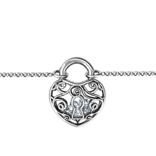 True Love's Lock Caged Bracelet