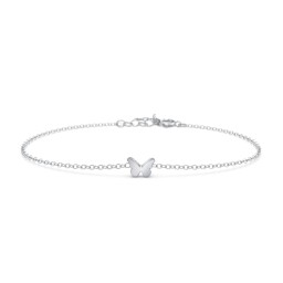 Butterfly Charm Bracelet in 925 Sterling Silver