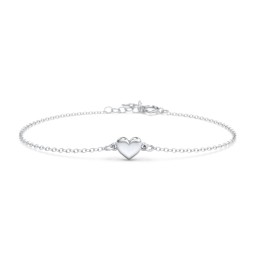 Classic Heart Bracelet in 925 Sterling Silver