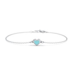 Heart Bracelet with Cold Enamel