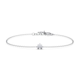 Jigsaw Puzzle Piece Bracelet in 925 Sterling Silver