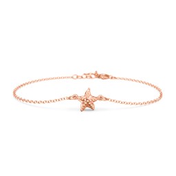 Starfish Bracelet in 10K Solid Rose Gold