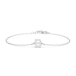 Pavé Initial Bracelet - B