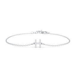 Pavé Initial Bracelet - H