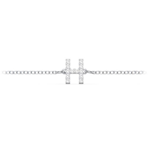 Pavé Initial Bracelet - H