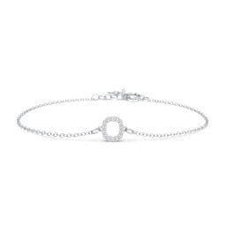 Pavé Initial Bracelet - O