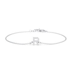 Pavé Initial Bracelet - R