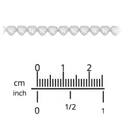 Heart Cubic Zirconia Tennis Bracelet