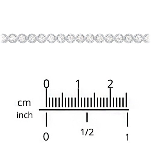 Round Cubic Zirconia Tennis Bracelet