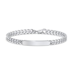 Engravable 7" Curb Link ID Bracelet