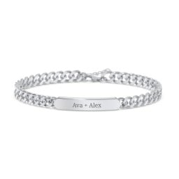 Engravable 7" Curb Link ID Bracelet