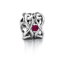 Infinity Locks with Stones Bracelet Charm