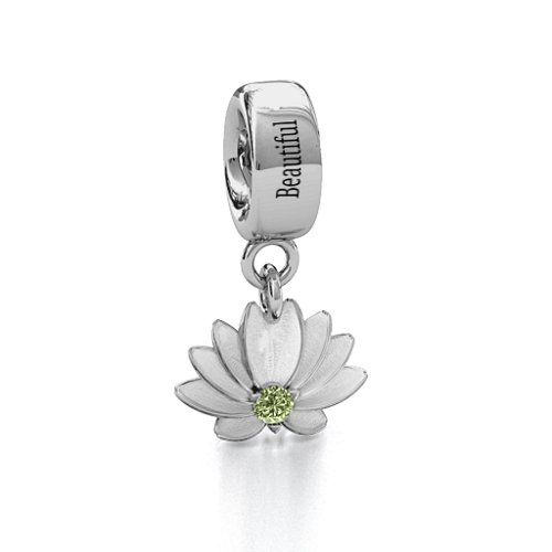 Splendid Lotus Flower Bracelet Charm