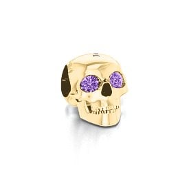 Bright Eyes Skull Bracelet Charm