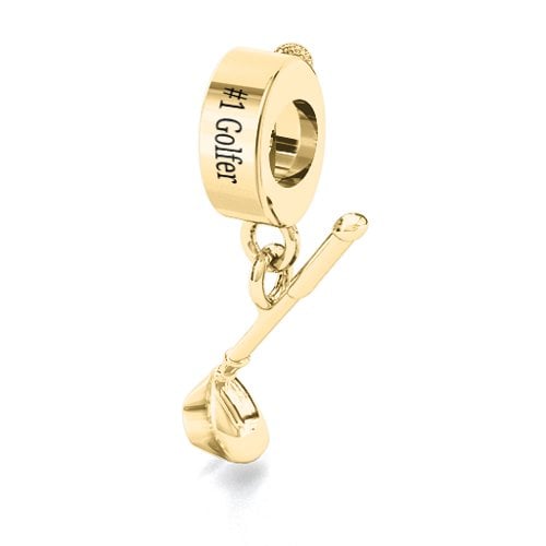 Hole-in-One Golf Bracelet Charm