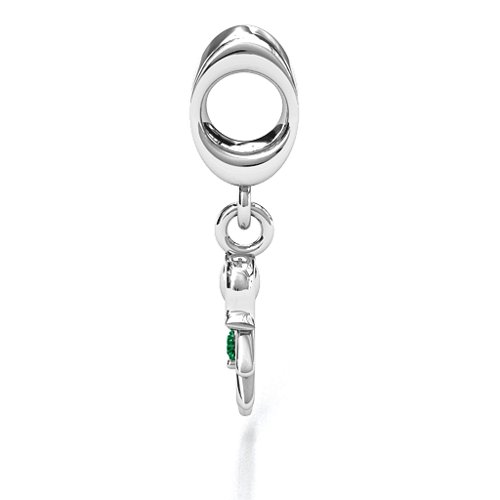 Perfect Woman Bracelet Charm – Sterling Silver with Emerald