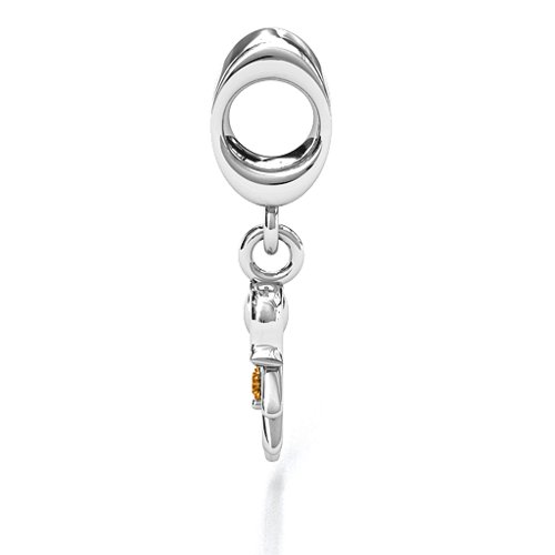Perfect Woman Bracelet Charm – Sterling Silver with Citrine