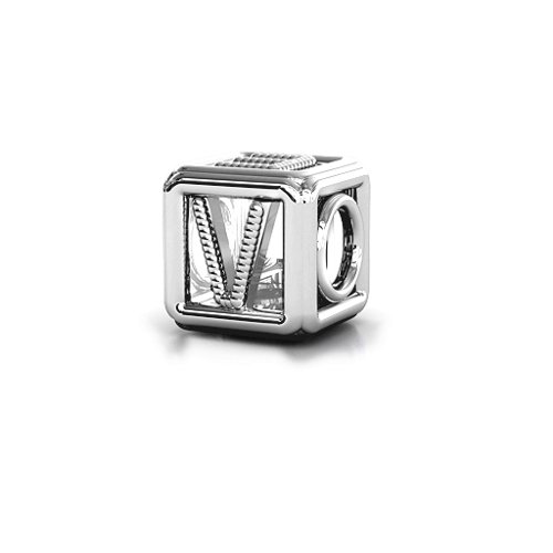 Love Cube Bracelet Charm – Sterling Silver