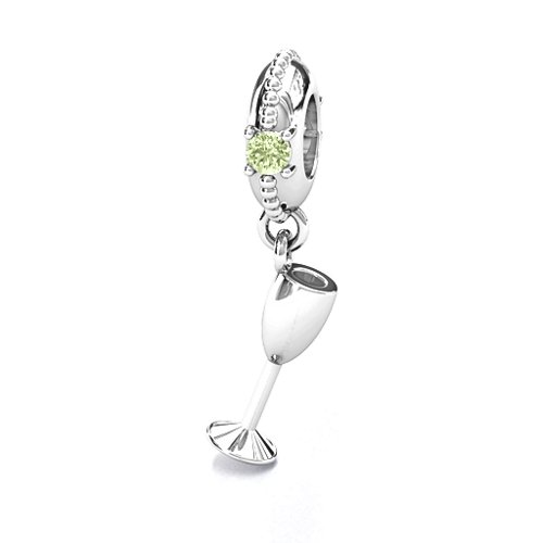 Raise Your Champagne Flute Bracelet Charm